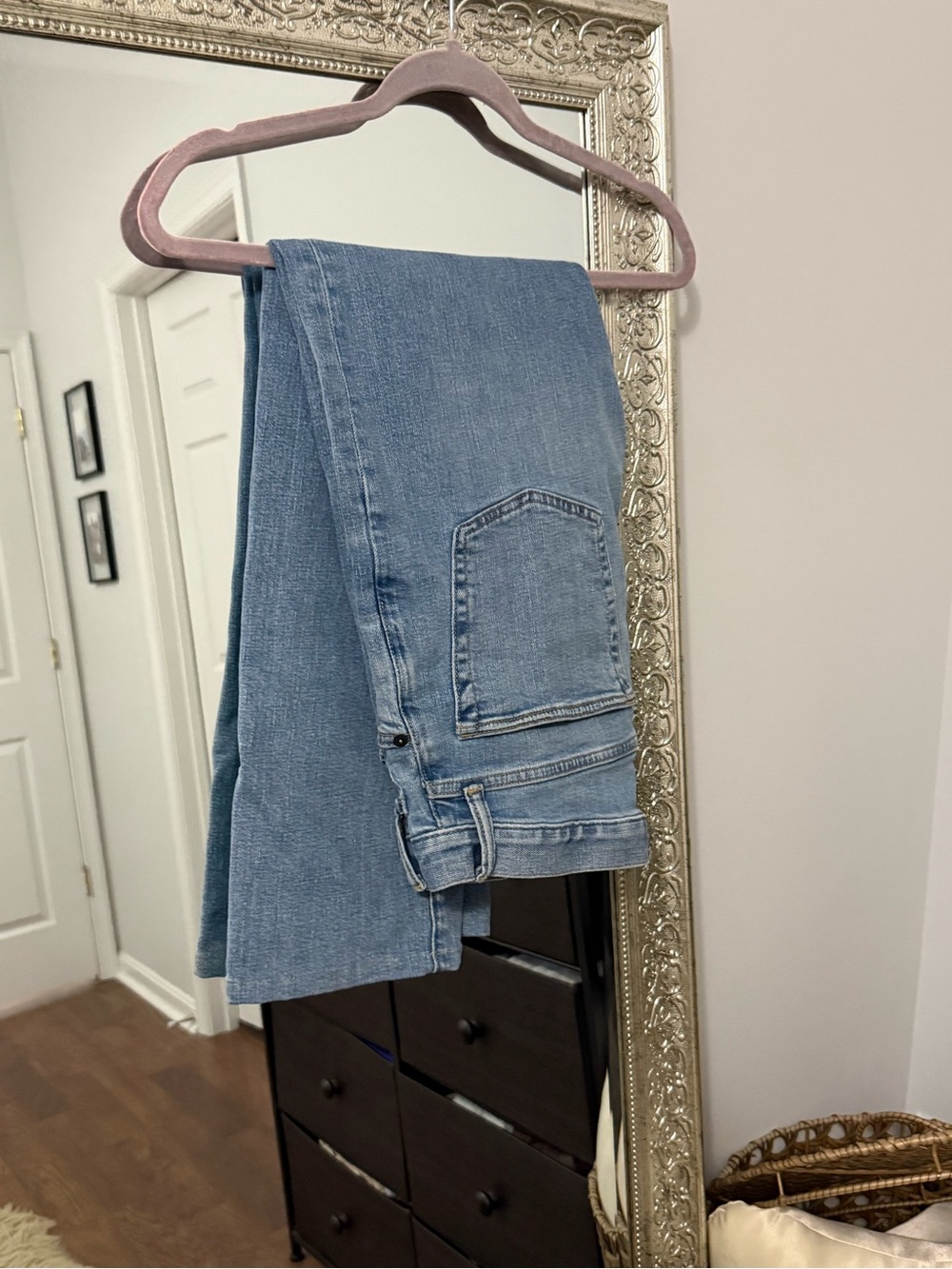 GAP Straight-Leg Jeans in Light Blue Wash